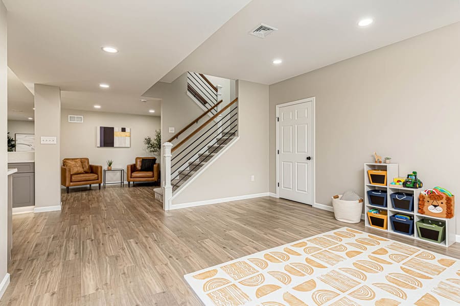 playroom in Manheim Township Basement Remodel