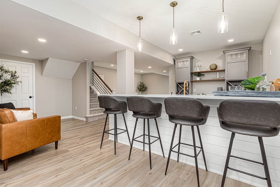 Bar in Manheim Township Basement Remodel