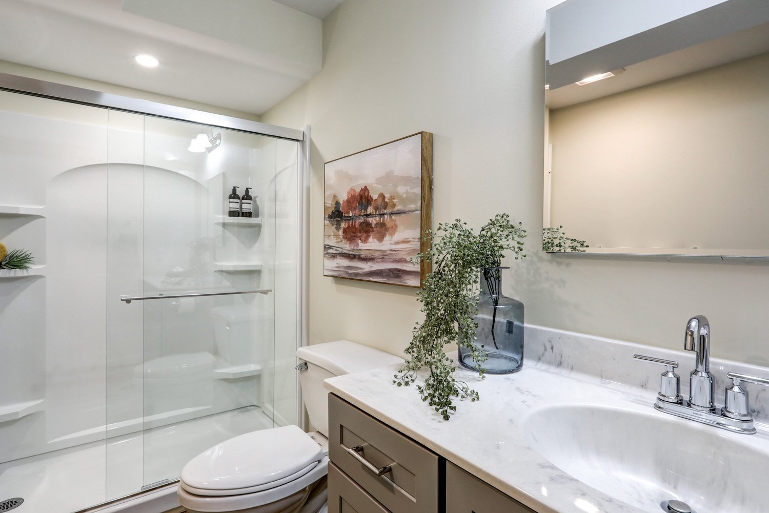 Bathroom in Manheim Basement Remodel